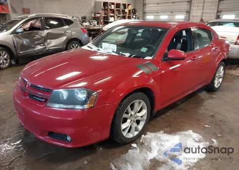 2013 Dodge Avenger R/T z USA, uszkodzony, nr VIN 1C3CDZBG9DN685273